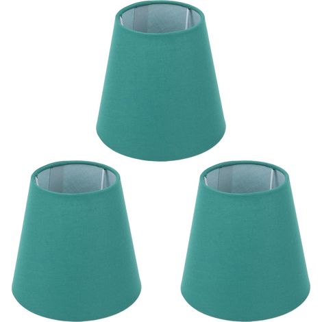 Stofflampenschirm, Hohe Lichtdurchlässigkeit, Innovatives 3-teiliges Set Aus Stofflampenschirmen, Staubdichte Abdeckung, Leicht, Sicher Für Hotel, Arbeitszimmer, Club (dunkelgrün)