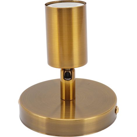 Badezimmer-waschtischleuchte, E27/e26 Wandlampenfassung, 180 Grad Nach Oben Und Unten Schwenkbar, Verstellbare Dekorative Glühbirnenfassung Aus Eisen Für Das Schlafzimmer (gold)