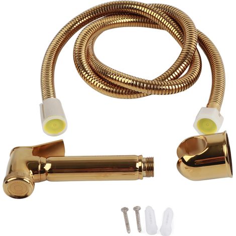 Wandmontiertes Dusch-wc-bidet-handbrause-set Aus Massivem Messing, Shattaf-set