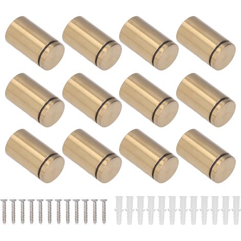 Set Mit 12 Edelstahl-befestigungsschrauben, Werbenägeln, Wandschildhalterungen Für Acryl-rückwände