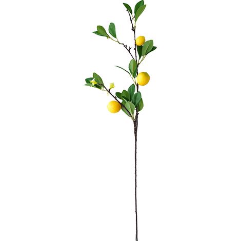 Künstlicher Zitronenzweig, Künstliche Zitronenfrüchte, Künstliche Pflanzen Und Grünpflanzen, Künstlicher Obstbaumzweig, Schaumstoff (f)