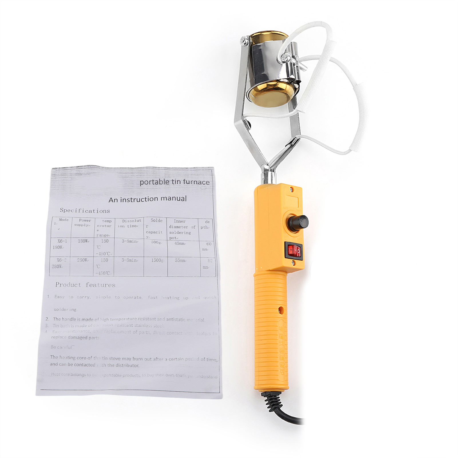 Tragbarer Elektrischer Lötofen Mit 280 W Und Temperaturregelung