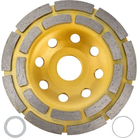 Diamant-topfschleifscheibe, Zweireihige Betonschleifscheiben Für Granit, Marmor, 115 Mm
