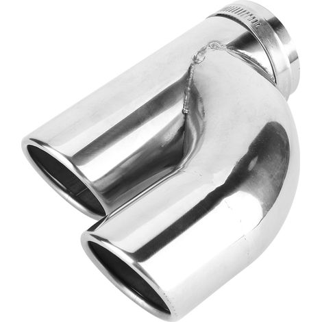 A2008 Universelles Auspuffendrohr, Schräges Rundes Ende, Doppelnut-endstück, 62 Mm