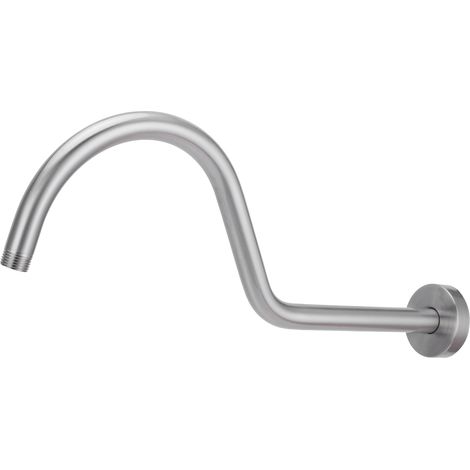 Npt1/2 17-zoll-wand-duscharm-set Mit Gebürsteter Oberfläche, Duschkopf, Verlängerungsschlauch Und Badaccessoire