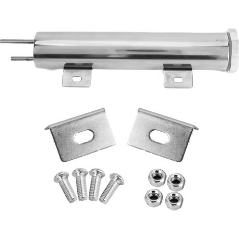 2x10-zoll-edelstahl-ausgleichsbehälter Mit Universellem Montagezubehör