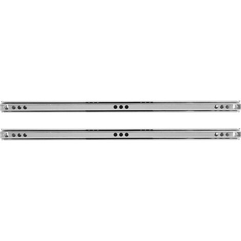 Schubladenschiene Aus Kaltgewalztem Stahl, Kugelgelagert, Für Schränke Und Sideboards, 2 Stück/set 342 X 17 Mm