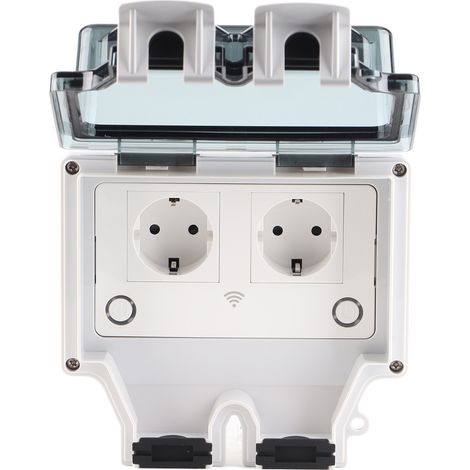 Doppelte Wasserdichte Steckdose, Versenkter Französischer Standardstecker, Snw-2sr, Ac110-250v/16a Für Küche, Bad, Garten