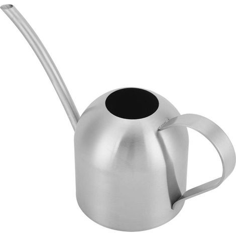 Robuste Gießkanne Aus Edelstahl, Langer Ausguss, Blumengießkanne Für Den Innen- Und Außenbereich (1000 Ml)