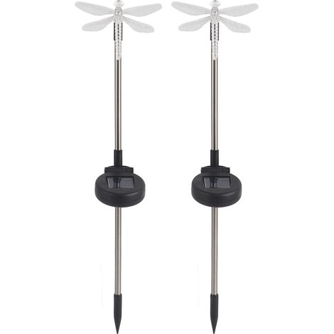 Einzigartige Libellen-solar-led-gartenleuchte Mit Farbwechsel, Dekorative Gartenstecker