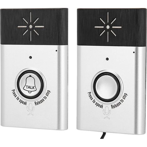 Kabellose Türklingel, Tragbare Mini-2,4-ghz-sprachsprechanlage, Kabelloses Gegensprechsystem, Einfache Installation, Kabellose Türklingel Für Die Sicherheit Von Zuhause Und Büro