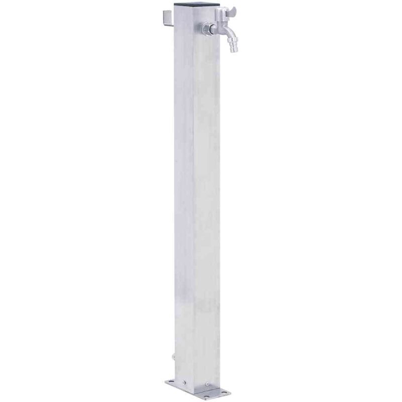 100 Cm Quadratische Gartenwassersäule Aus Edelstahl