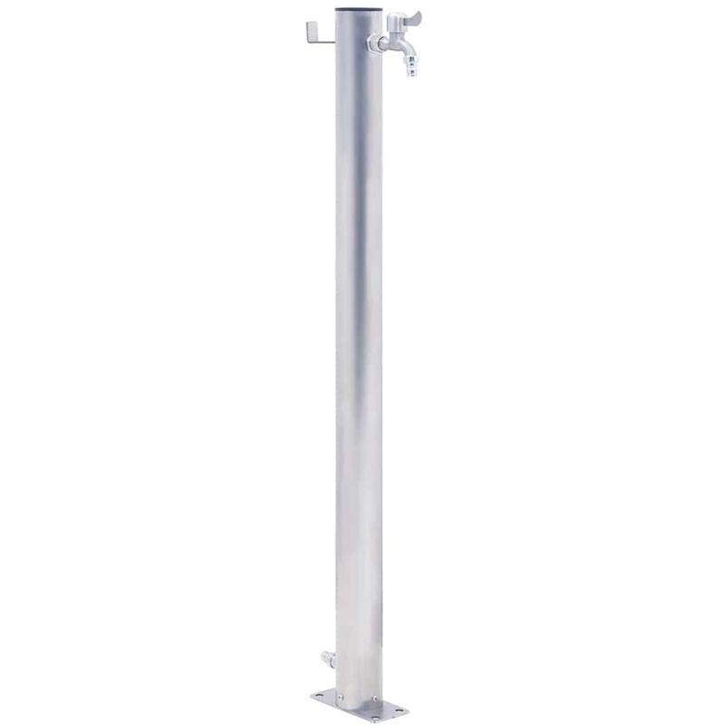 80 Cm Runde Gartenwassersäule Aus Edelstahl