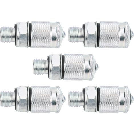 Hydraulischer Prüfadapter, Gewindeprüfkupplungen, Pt/pptunf 1/2 Zoll Druckmessung, 5 Stück
