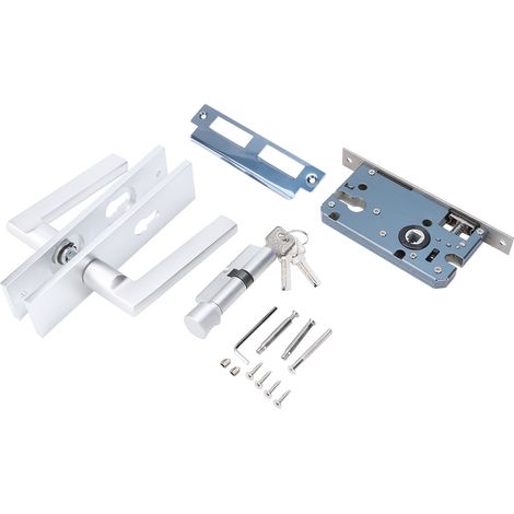 Elegantes Haustürschloss Aus Aluminium, Europäischer Stil, Innenmechanismus