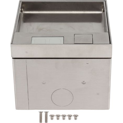 Bodensteckdose Aus Edelstahl, Elegantes Pc-design, Wasserdicht, Versenkt