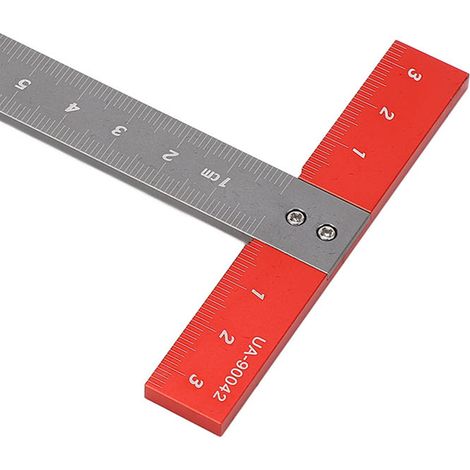 T-winkel-lineal Aus Aluminiumlegierung, Präzise Skala, Multifunktional, Tragbar, Für Die Holzbearbeitung