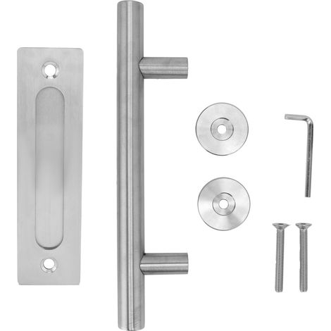 Scheunentürgriff Aus Edelstahl, Doppelseitiger Griff Für Garage, Schuppen, Kleiderschrank
