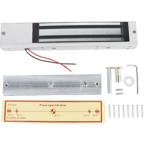 Elektromagnetisches Türschloss (280 Kg), Für Einzeltüren, Aufputzmontage, Doppelte Verdeckte Zutrittskontrolle, Elektromagnetisches Glas