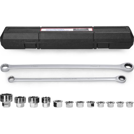 15-in-1 Multifunktions-ratschenschlüssel-set, Praktisch Für Motorrad, Fahrrad, Badezimmer, Klimaanlage, Autoreparatur, Wartungswerkzeug, Haushaltsgeräte