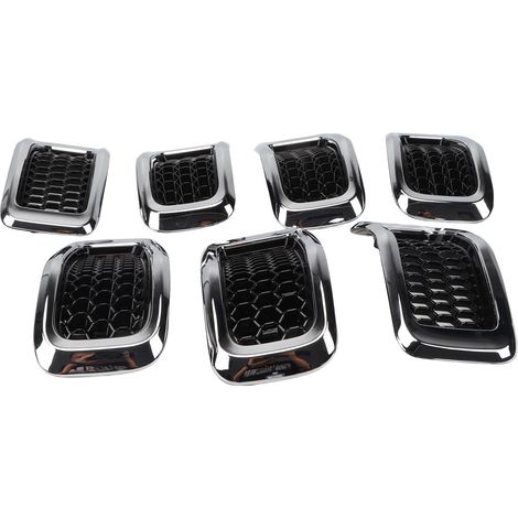 Frontgrillabdeckung 68303626aa, 7-teilig, Stoßstangen-motorhauben-lüftungseinsatz Für Cherokee 2014 Bis 2018