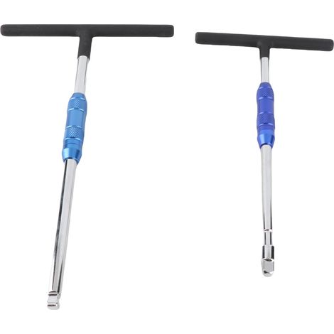 T-griff-schlüsselsatz, 1/4 Zoll, 3/8 Zoll, Robust, Verchromt, 2-teilig, Steckschlüssel Mit 3 Adaptern
