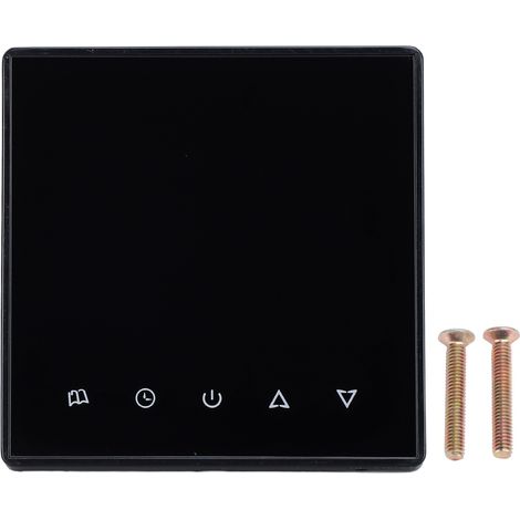 Intelligenter Thermostat, Digitales Lcd-display, Speicherfunktion, 5 Bis 45 Grad Celsius, 3 A Laststrom, Temperaturregler, Schwarz