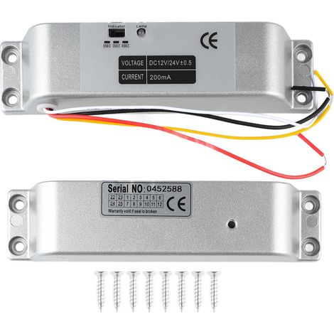 12v Bis 24v Elektrisches Riegelschloss, Elektronische Tür Aus Aluminiumlegierung Für Zutrittskontrollsystem