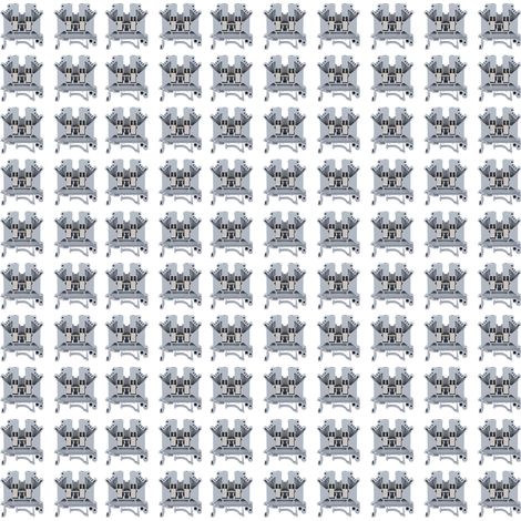 Din-schienen-schraubklemmenblock, 100 Stück, 800 V, 41 A, Kupfer-kombinationsklemmen, Uk-5n