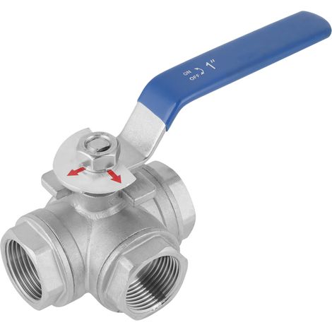 Kugelhahn Aus Edelstahl Sus304, 1-teilig, Dreiwegeventil, Typ L, 1" Dn25 Innengewinde