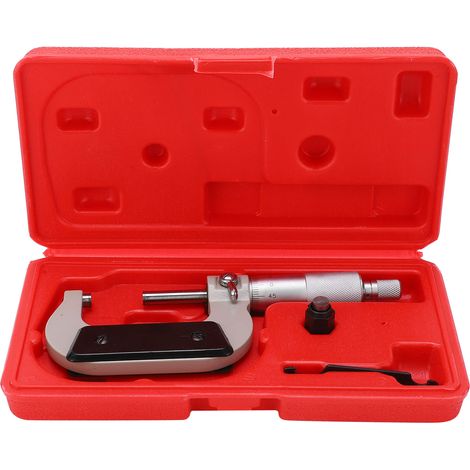 Außendurchmesser-mikrometer, Spiralverriegeltes Messinstrument Aus Chrom-vanadium-stahl, 25–50 Mm