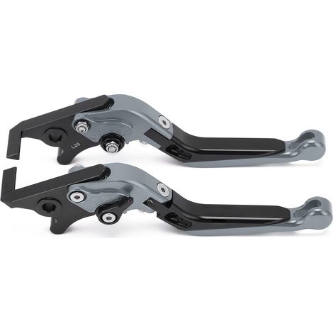 Zweiteilige Motorradbremshebel (links Und Rechts), Tuningzubehör, Pitbike-teile, Motocross-ersatz Für Yamaha Nmax 155 (2015–2021), Grau