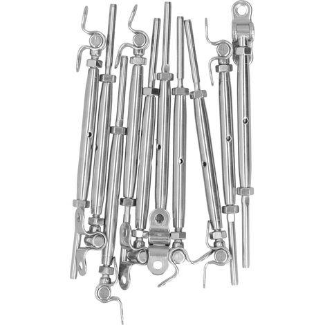 Edelstahl-kabelgeländer-set, Verstellbare Winkelbeschläge Für 3/16"-treppengeländer