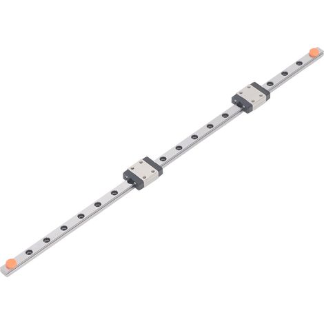 Linearführungsschiene Mgn7c, Hohe Präzision, 4-punkt-kontakt, Leichtgängiger Lauf, Gleitschiene Mit 2 Gleitstücken, 300 Mm / 11,81 Zoll