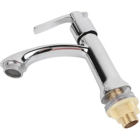 Einfacher Kaltwasserhahn, Wc, Badezimmerstuhl, Waschbecken, Einfache Verbindung, Moderner Stuhl Aus Zinklegierung Im Minimalistischen Stil, Gewerbliche Waschbecken