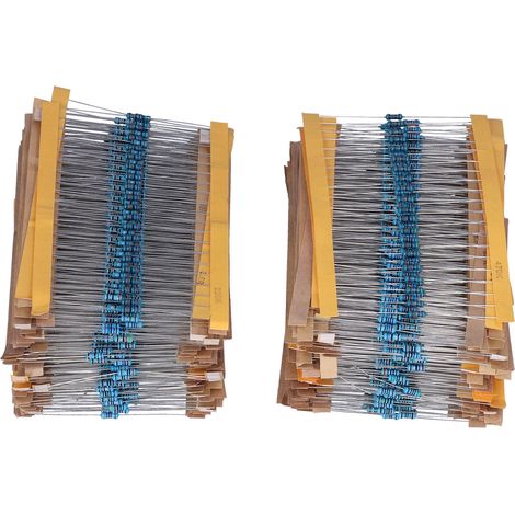 Widerstandssortiment, 2600 Stück, 1rω–3mω, 1/4w Metallfilmwiderstände, Zubehör Für Elektronische Widerstände