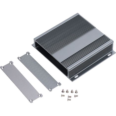 Elektrogehäuse Aus Aluminiumlegierung, Projektanschlussdose, Integriertes Gehäuse 31 X 143 X 130 Mm, Mattgrau