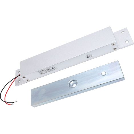 Elektromagnetisches Türschloss Aus Aluminiumlegierung, 280 Kg, Nc-12-v-betrieb, Elektromagnetisch Für Türzugangskontrollsysteme