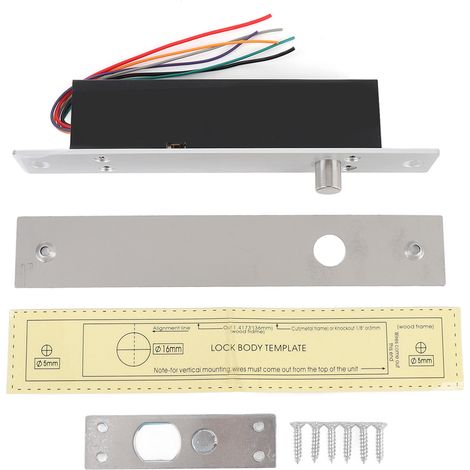 12-v-elektroriegelschloss, Nc-modus, Elektronisches Sicherheits-einsteckschloss Mit Verzögerung Für Die Türzugangskontrolle