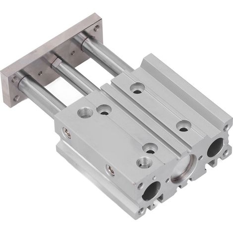 Pneumatikzylinder Mit 3 Kolbenstangen Aus Aluminiumlegierung, 20 Mm Bohrung, 40 Mm Hub, Doppeltwirkend Pt1/8