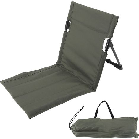 Outdoor-strandliege, Tragbar, Faltbar, Für Erwachsene, Mit Verstellbarer Rückenlehne, Olivgrün