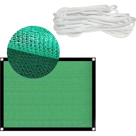 Atmungsaktives Sonnensegel Aus Stoff, Rechteckig, Uv-schutz, Für Terrasse, Garten, Rasen, Grün, 2 X 4 M / 6,6 X 13,1 Fuß