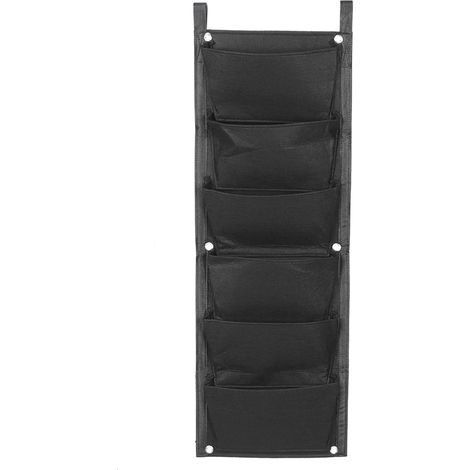 Vertikale Pflanztaschen, Wandhänger Für Den Außenbereich, Schwarz