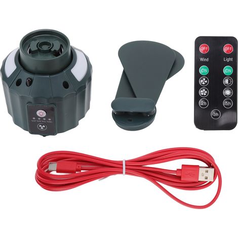 Tragbarer Led-campingventilator Mit 3 Geschwindigkeitsstufen, Wasserdichtem 10400-mah-akku, Usb-ladefunktion, Deckenventilator Für Den Außenbereich