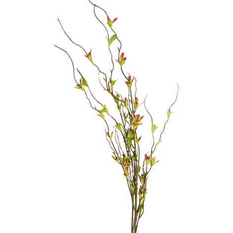 Künstliche, Weiche Gummischneeweidenblüten, Weiß Und Grün, Künstliche Schleierkrautsträuße, Realistische Haptik, Weihnachtsgrün (b)