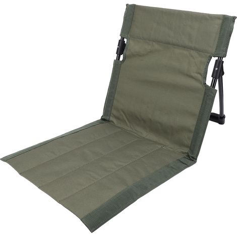 Strandstuhl Mit Verstellbarer Rückenlehne, Faltbar, Tragbar, Leicht, Atmungsaktiv, Für Camping, Angeln Im Freien, Olivgrün