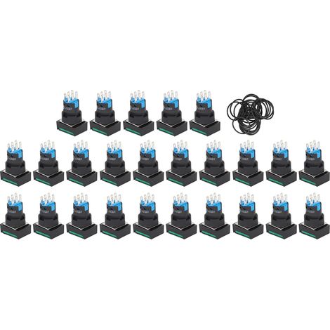 25-teiliges Wechselstrom-drucktaster-set (0–240 V, 5 A) Mit Beleuchtung Für Maschinen