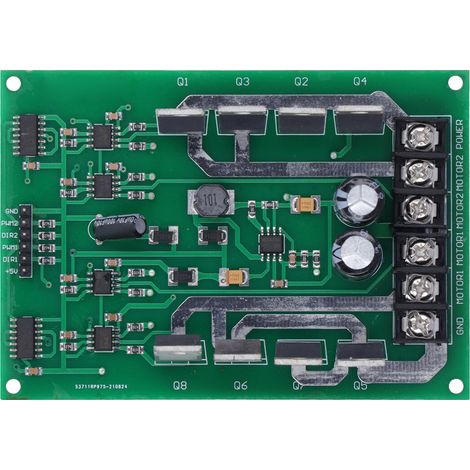 Doppelmotortreibermodul, Hochleistungs-dc-controllerplatine Mit H-brücke Und Bremsfunktion