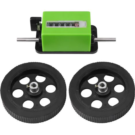 Mechanischer Längenzähler, Grünes Rollrad, 1 Stück