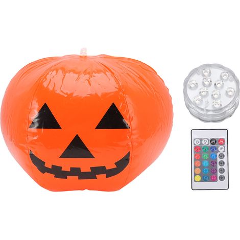 Bunte, Aufblasbare Kürbisleuchte, Ferngesteuert, Wasserdicht, Für Die Außendekoration, Garten, Rasen, Hof, Halloween-party
